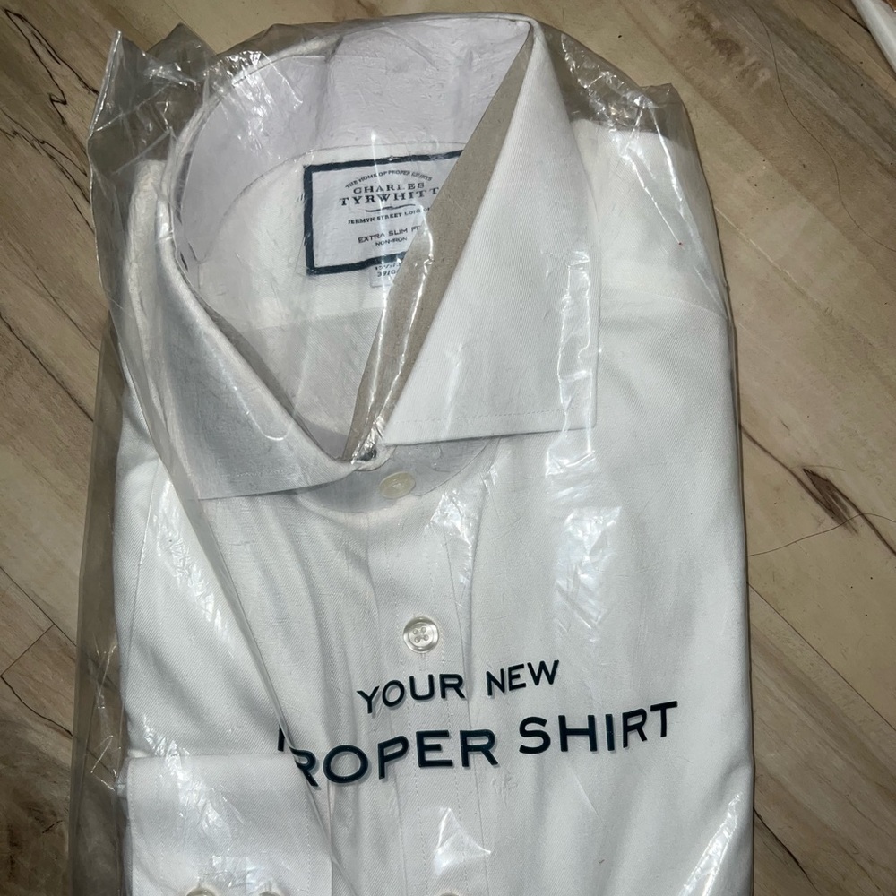 Charles Tyrwhitt long sleeved extra slim fit shirt